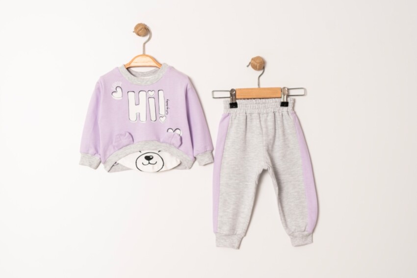 Wholesale Baby Girls 2-Piece Tracksuit Set 9-24M Tofigo 2013-9201 - 2