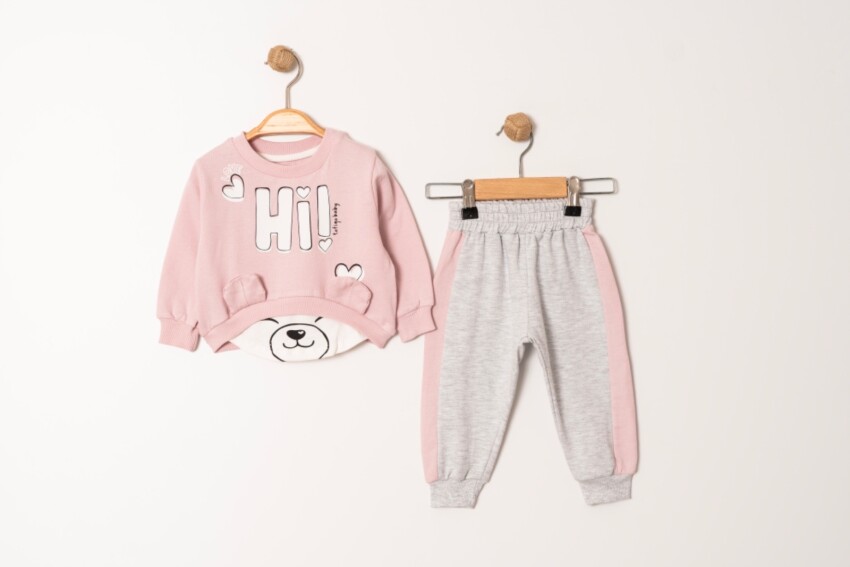 Wholesale Baby Girls 2-Piece Tracksuit Set 9-24M Tofigo 2013-9201 - 3