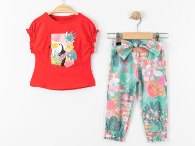 Wholesale Baby Girls 2-Pieces Blouse and Pants Set 9-24M Tofigo 2013-11000-1 Красный