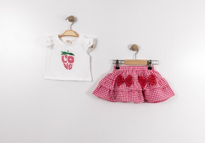 Wholesale Baby Girls 2-Pieces Blouse and Skirt Set 9-24M Eray Kids 1044-13373 Пурпурный 