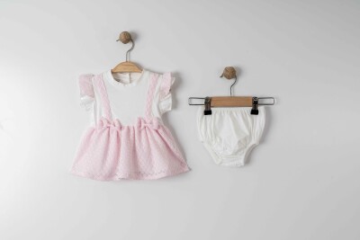 Wholesale Baby Girls 2-Pieces Dress and Short Set 6-18M Eray Kids 1044-13351 - 2
