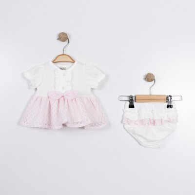 Wholesale Baby Girls 2-Pieces Dress and Short Set 6-18M Eray Kids 1044-13369 - 2