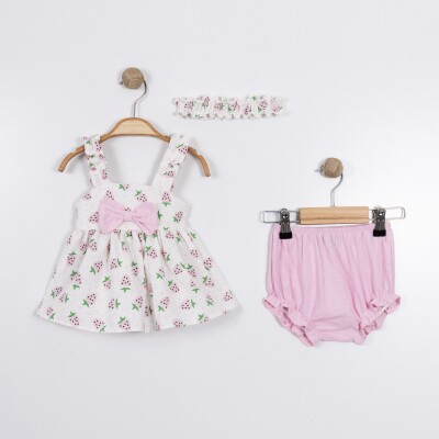 Wholesale Baby Girls 2-Pieces Headband Halter Dress and Short Set 6-18M Eray Kids 1044-13344 - Eray Kids