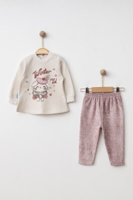 Wholesale Baby Girls 2-Pieces Sweatshirt and Pants Set 6-12M Hoppidik 2017-2335 - 2