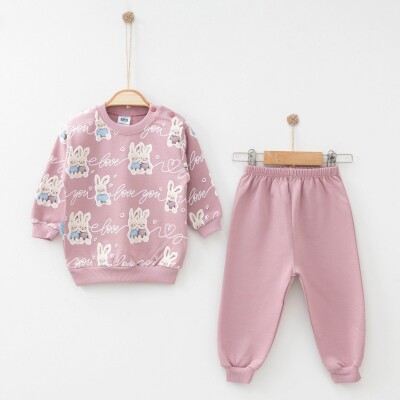 Wholesale Baby Girls 2-Pieces Sweatshirt and Pants Set 9-18M Hoppidik 2017-2308 - 2