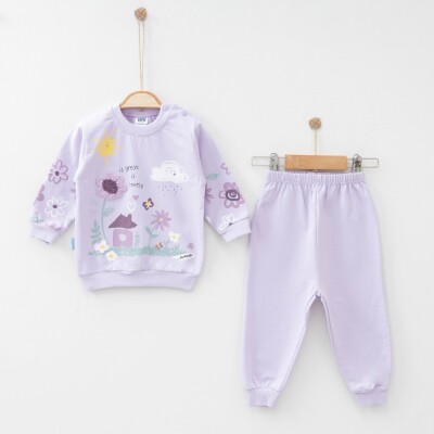 Wholesale Baby Girls 2-Pieces Sweatshirt and Pants Set 9-18M Hoppidik 2017-2313 - Hoppidik (1)