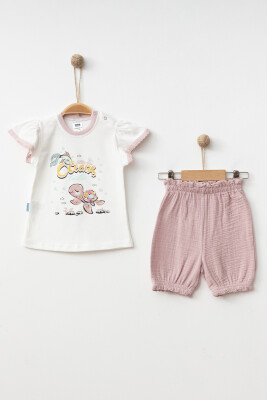 Wholesale Baby Girls 2-Pieces T-shirt and Pants Set 6-12M Hoppidik 2017-2291 - Hoppidik (1)
