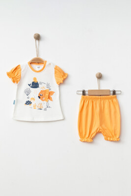 Wholesale Baby Girls 2-Pieces T-shirt and Short Set 3-9M Hoppidik 2017-2302 - Hoppidik (1)