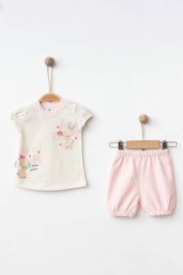 Wholesale Baby Girls 2-Pieces T-shirt and Short Set 3-9M Hoppidik 2017-2356 - Hoppidik (1)