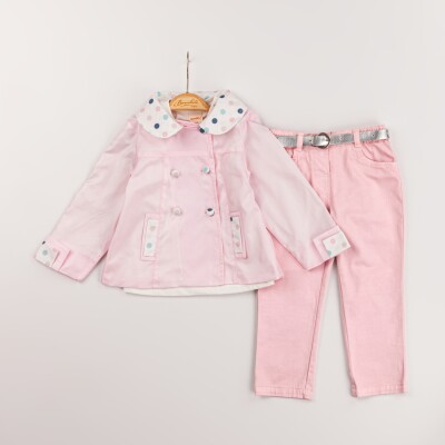 Wholesale Baby Girls 3-Piece Coat, Badi and Pants Set 9-24M Bombili 1004-6591 - 2