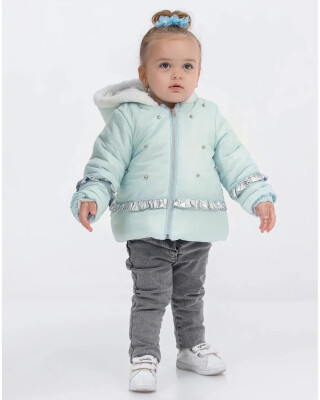 Wholesale Baby Girls 3-Piece Coat, Sweatshirt and Pants Set 9-24M Minibombili 1005-6167 - Minibombili