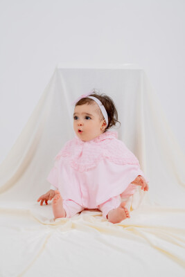 Wholesale Baby Girls 3-Piece Set 6-24M Miniborn 2019-9031 Pink