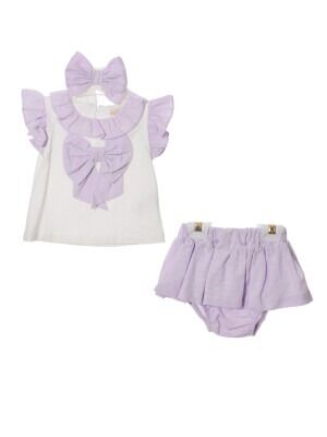 Wholesale Baby Girls 3-Piece T-shirt Set 6-36M Serkon Baby&Kids 1084-M0439 - 2