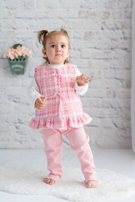 Wholesale Baby Girls 3-Piece Vest Blouse and Leggings Set 9-48M Zeyland 1070-242M2DHG78 - 1