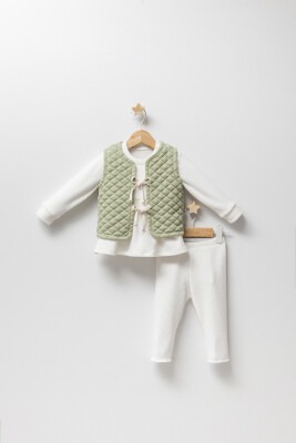 Wholesale Baby Girls 3-Piece Vest Set 9-24M Tongs 1028-4904 - 1