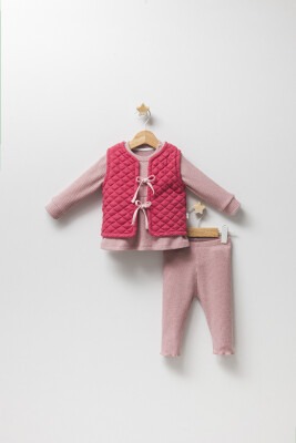 Wholesale Baby Girls 3-Piece Vest Set 9-24M Tongs 1028-4904 - 2