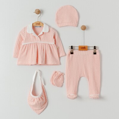 Wholesale Baby Girls 5-Pieces Newborn Set 0-6M Miniborn 2019-5172 - Miniborn