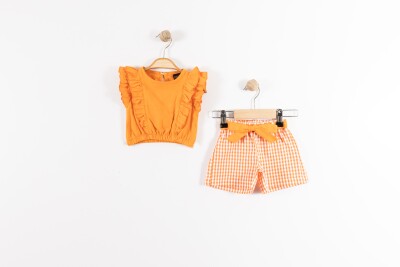 Wholesale Baby Girls Blouse and Skirt Set 9-24M Eray Kids 1044-13310 Orange