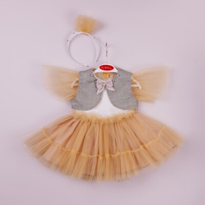 Wholesale Baby Girls Crown Dress 9-24M Bombili 1004-6299 - 2