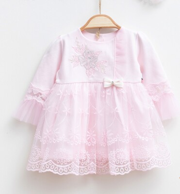 Wholesale Baby Girls Dress 0-12M Miniborn 2019-3071 Pink