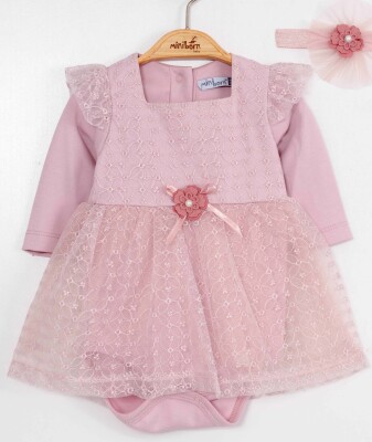 Wholesale Baby Girls Dress 0-12M Miniborn 2019-3355 - Miniborn (1)