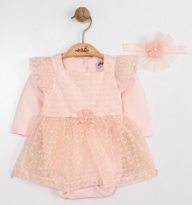 Wholesale Baby Girls Dress 0-12M Miniborn 2019-3355 - Miniborn