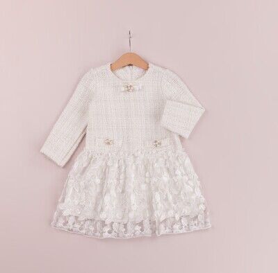 Wholesale Baby Girls Dress 2-5Y BabyRose 1002-4262 Ecru