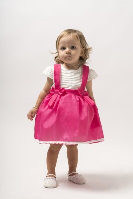 Wholesale Baby Girls Dress 2-5Y Wecan 1022-23097 Пурпурный 