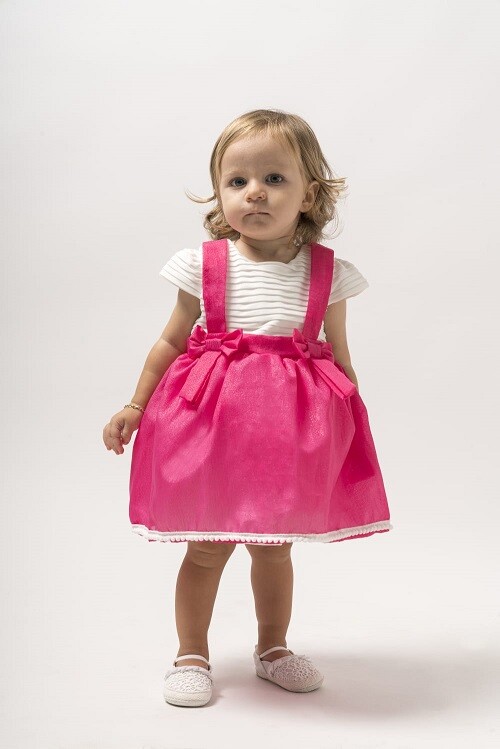 Wholesale Baby Girls Dress 2-5Y Wecan 1022-23097 - 3