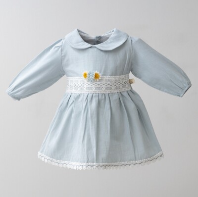 Wholesale Baby Girls Dress 6-24M Miniborn 2019-3237 Blue