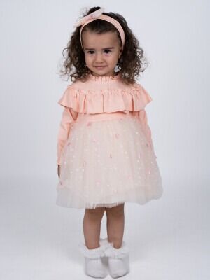 Wholesale Baby Girls Dress 6-24M Serkon Baby&Kids 1084-M0569 - Serkon Baby&Kids (1)