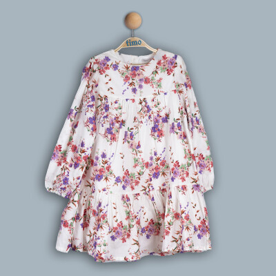 Wholesale Baby Girls Dress 6-24M Timo 1018-TK4DÜ044243481 Lilac