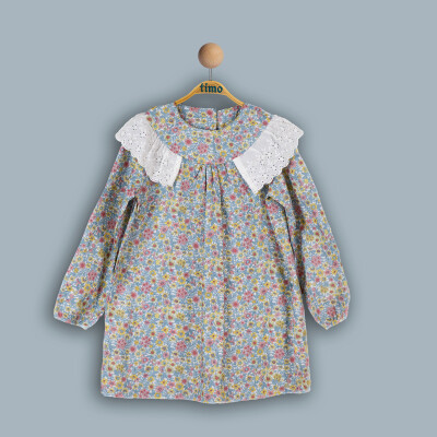 Wholesale Baby Girls Dress 6-24M Timo 1018-TK4DÜ202242321 Pink