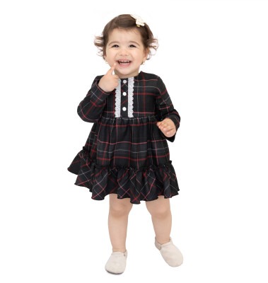 Wholesale Baby Girls Dress 9-24M Lilax 1049-6146 - 2