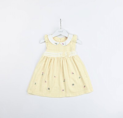 Wholesale Baby Girls Dress 9-24M Sani 1068-9933 Yellow
