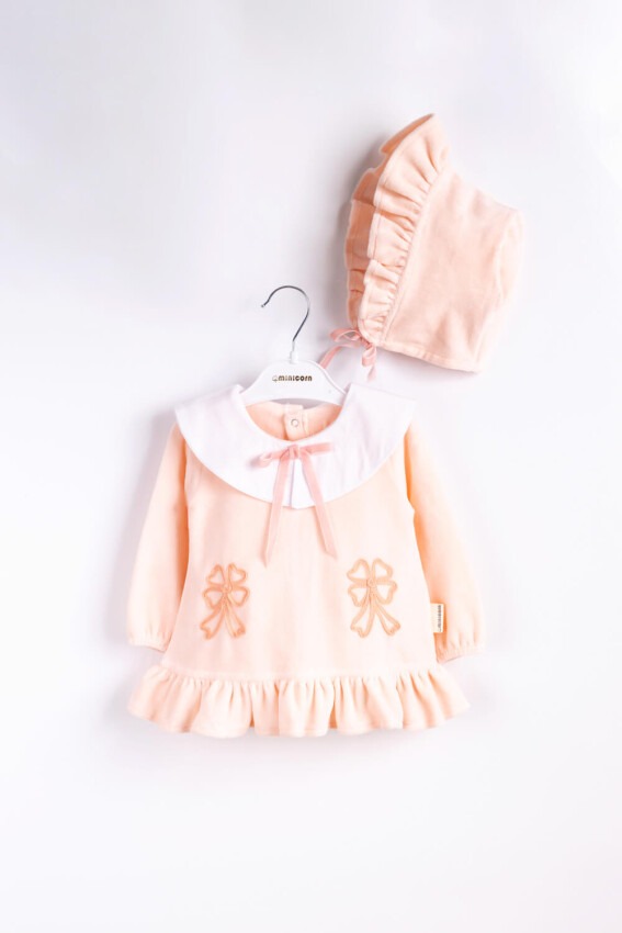 Wholesale Baby Girls Dress and Hat Set 3-12M Minicorn 2018-2330 - 2