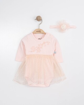Wholesale Baby Girls Dress and Headband Set 0-12M Miniborn 2019-3282 - Miniborn