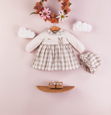 Wholesale Baby Girls Dress with Hat 3-12M BabyRose 1002-4368 - 1