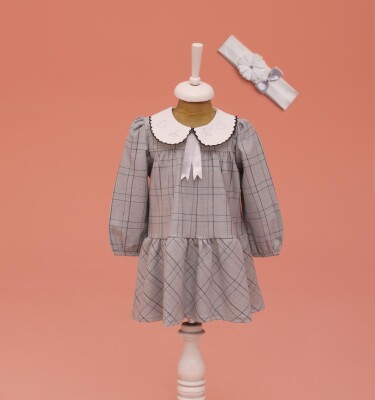 Wholesale Baby Girls Dress with Headband 9-24M Lilax 1049-6568 - Lilax