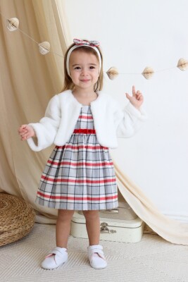 Wholesale Baby Girls Dress with Plush Vest 6-24M Serkon Baby&Kids 1084-M0552 - Serkon Baby&Kids