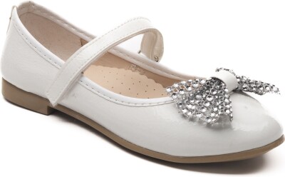 Wholesale Baby Girls Flat Shoes 21-25EU Minican 1060-HY-B-7025 White