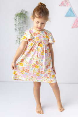 Wholesale Baby Girls Flowers Patterned Dress 6-48M Zeyland 1070-241M2BID31 - 1