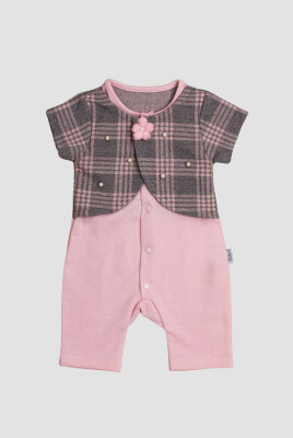 Wholesale Baby Girls Jumpsuit 3-12M Kidexs 1026-60195 Pink
