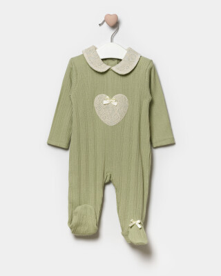 Wholesale Baby Girls Jumpsuit 3-9M Bupper Kids 1053-24120 Green almond2