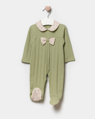 Wholesale Baby Girls jumpsuit 3-9M Bupper Kids 1053-24134 Green almond2