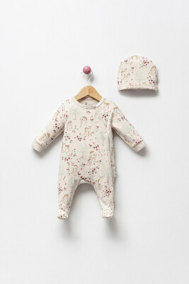 Wholesale Baby Girls Jumpsuit with Hats 0-9M Bubbles 2040-3121 - Bubbles