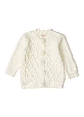 Wholesale Baby Girls Knitwear Cardigan 12-36M Uludağ Triko 1061-21053 - Uludağ Triko (1)