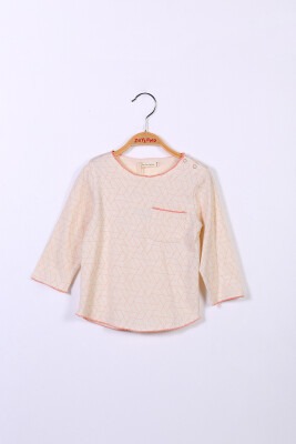 Wholesale Baby Girls Long Sleeve Sweat T-shirt with Shoulder Snap 3-24M Zeyland 1070-232M2LIN61 - Zeyland