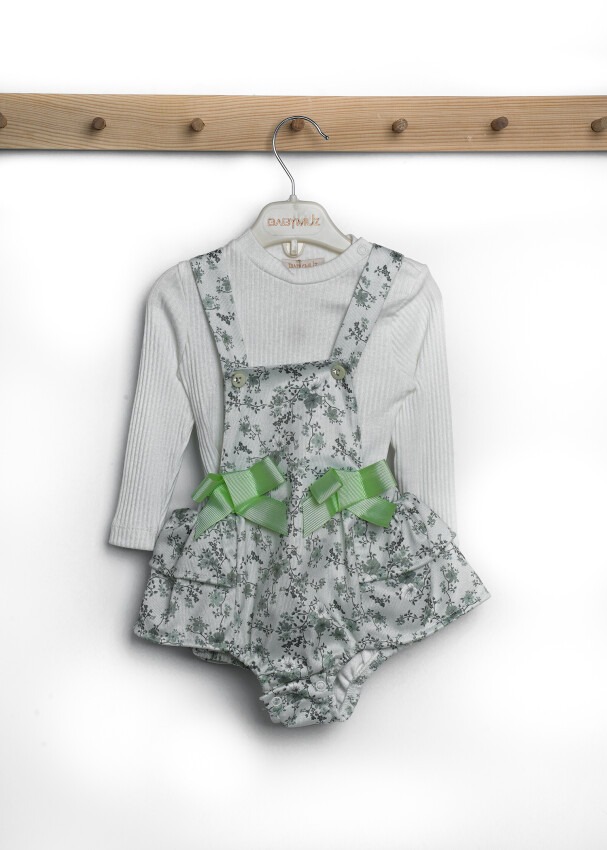 Wholesale Baby Girls Overalls and Body Set 6-18M Babymuz 2009-5064 - 1