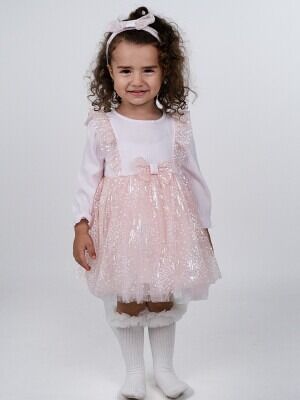Wholesale Baby Girls Party Wear Dress 6-24M Serkon Baby&Kids 1084-M0598 - 2